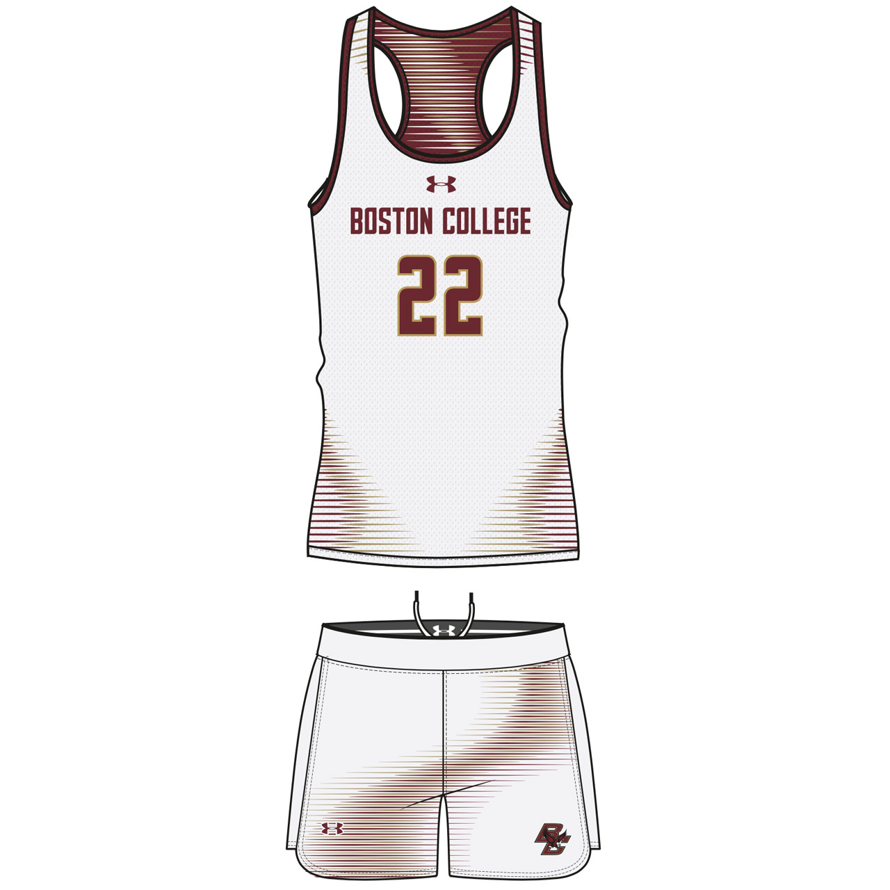 UA Women's 1-Ply Reversible Lacrosse Jerseys BTB Elevation Sports