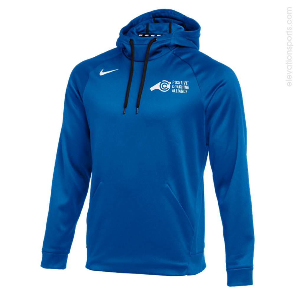 blue nike therma fit hoodie