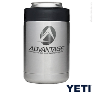 Custom YETI Rambler Colster - Silver Custom YETI Rambler Colster - Silver