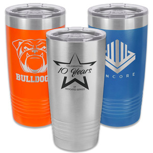 Custom 20 oz. Stainless Tumblers Custom 20 oz. Stainless Tumblers