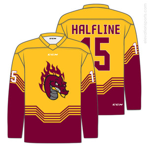 Custom CCM Hockey Jerseys - Half Line Custom CCM Hockey Jerseys - Half Line