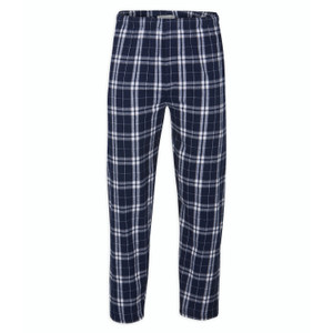 Custom Flannel Pants - Navy / Silver Plaid Custom Flannel Pants - Navy / Silver Plaid