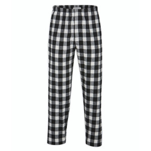 Custom Flannel Pants - Black & White Buffalo Plaid Custom Flannel Pants - Black & White Buffalo Plaid