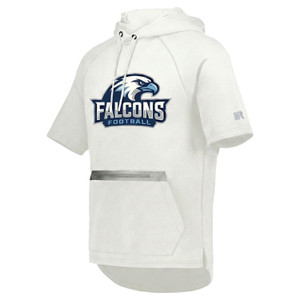 Russell Legend Tech Fleece Short Custom Sleeve Hoodie - Front