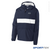 Sport-Tek Zipped Front Pocket Custom Jacket with Hood - True Navy/ White