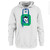 Custom Hockey Lace Hoodie - White Custom Hockey Lace Hoodie - White