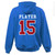 Custom Hockey Lace Hoodies - Back with name and number