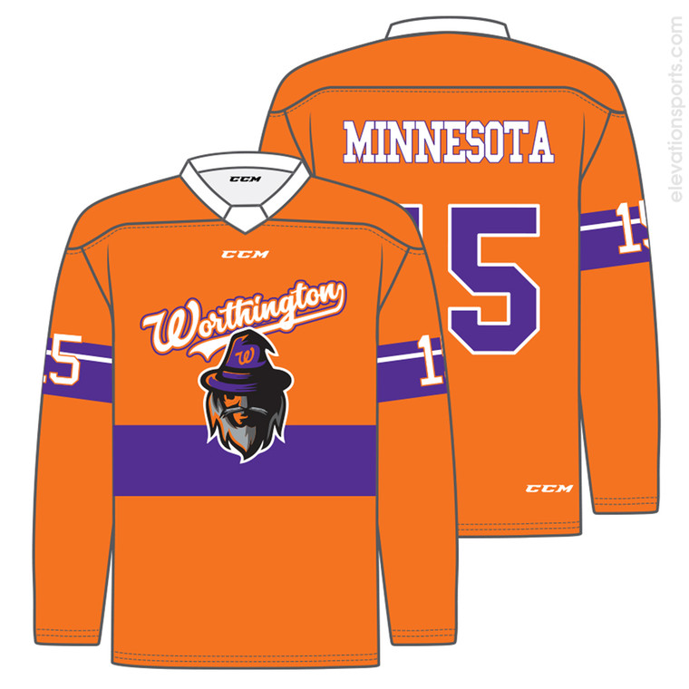 Custom CCM Hockey Jerseys - Minnesota