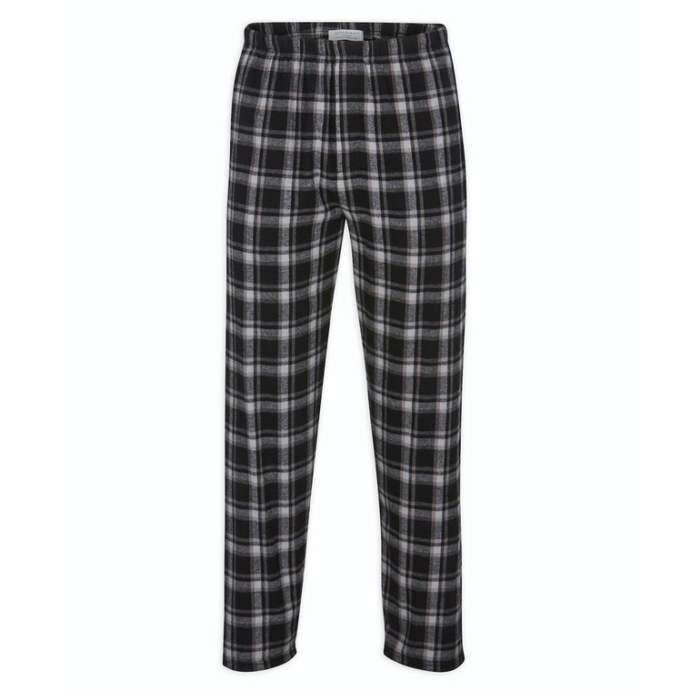 Custom Flannel Pants - Heritage Black Plaid