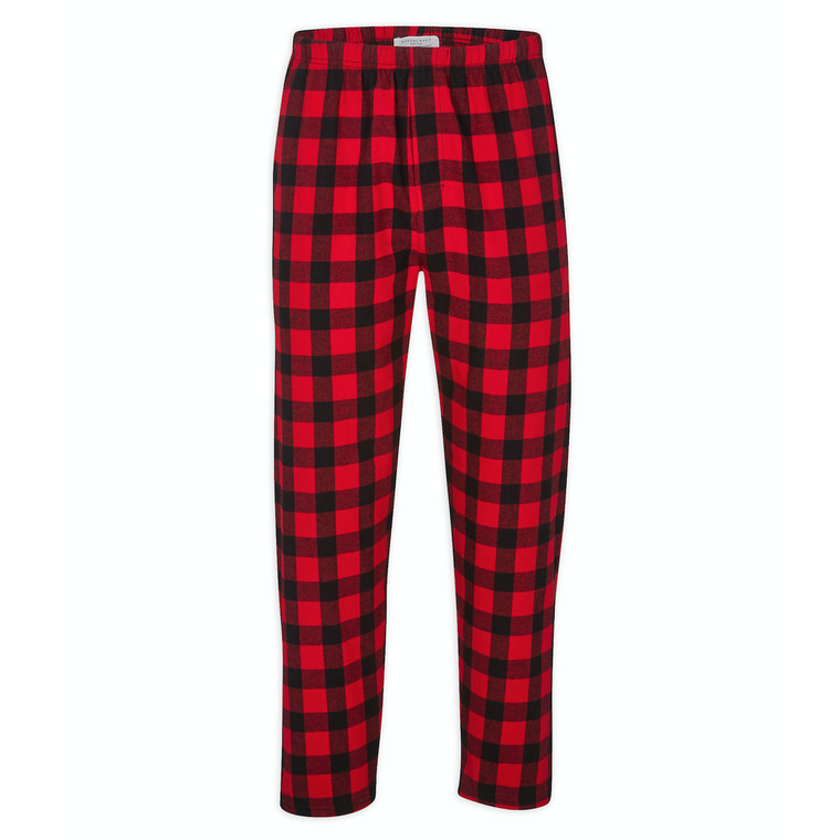 Custom Flannel Pants - Red & Black Buffalo Plaid