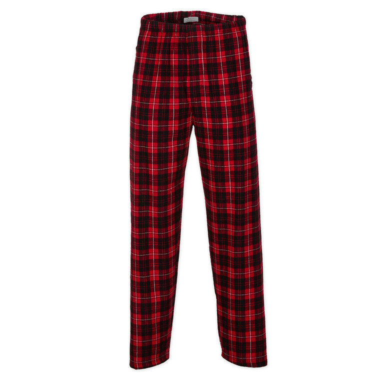 Custom Flannel Pants - Red & Black Plaid