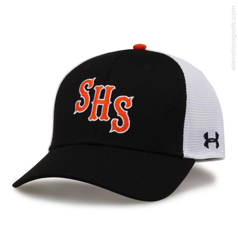 Custom Under Armour Blitzing Fitted Hat with Mesh Back