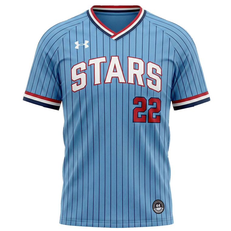 Under Armour Gametime Custom V-Neck Baseball Jersey - Front View