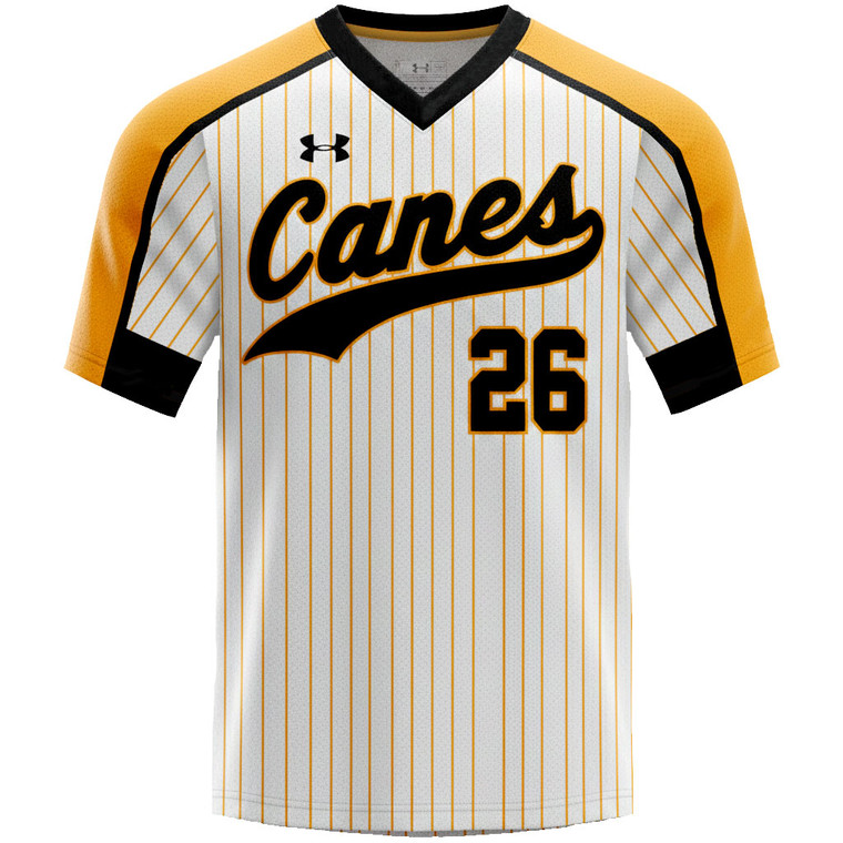 Custom Under Armour Quick Turn V-Neck Baseball Jersey - Front View