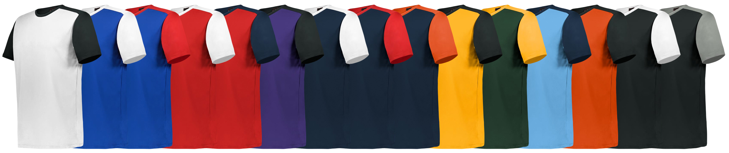 Stock Colors for Alleson Crew Neck Baseball Jerseys