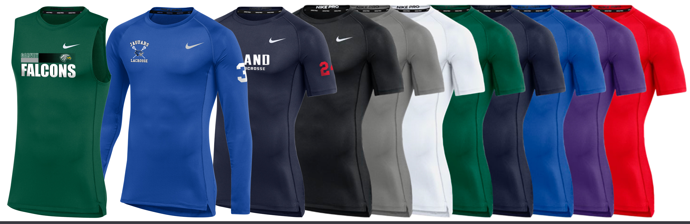 Nike custom sales compression shirts