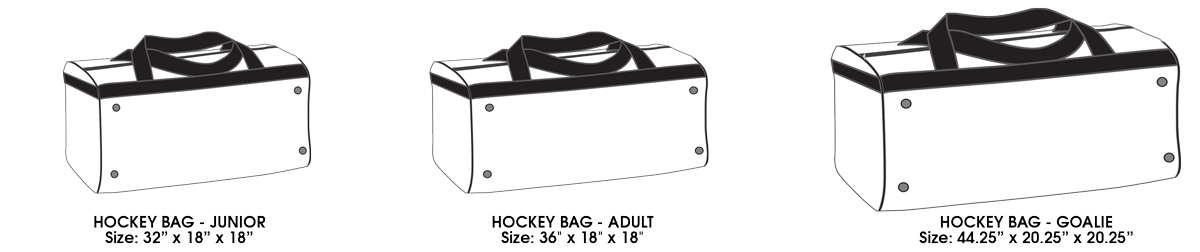 Custom Hockey Bag Sizing