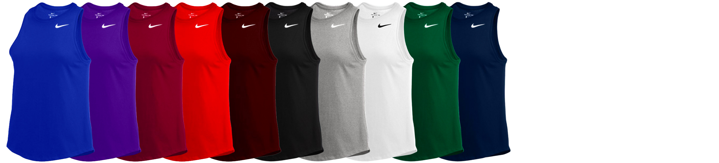 Customized Nike Dry High Neck Tank Colors