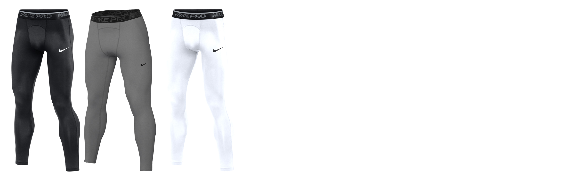 Nike Women's Pro Compression Tights (S, White/Black)