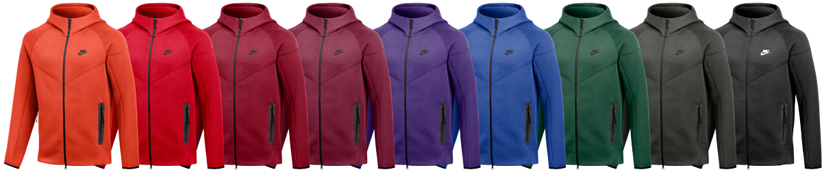 Nike Tech Fleece Windrunner Full-Zip Hoodie Colors
