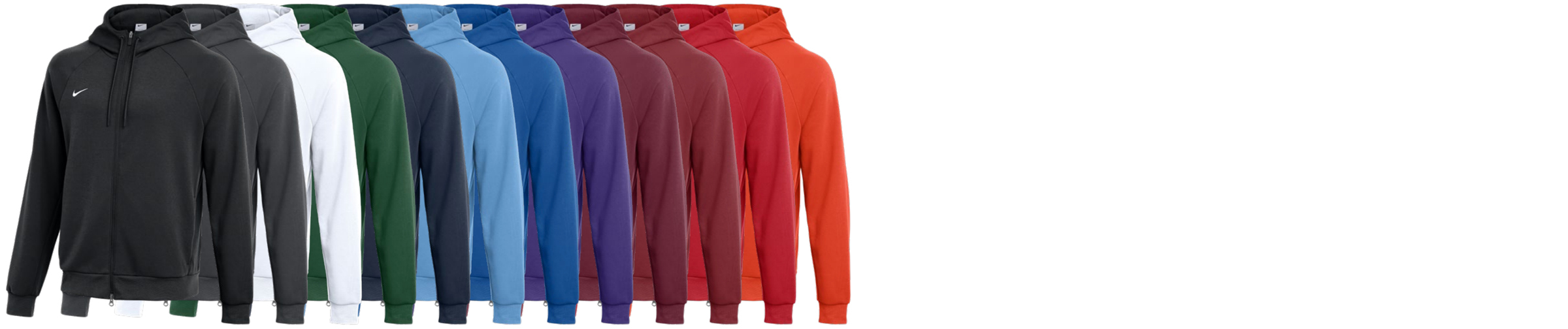 Nike Team Primary Custom Full-Zip Hoodie Colors