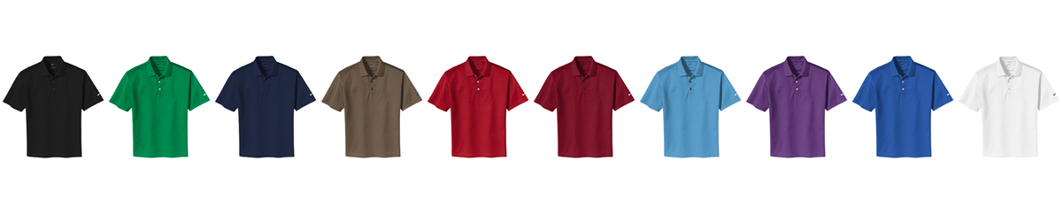 Embroidered Nike Tech Basic Dri-FIT Polo Shirt Colors