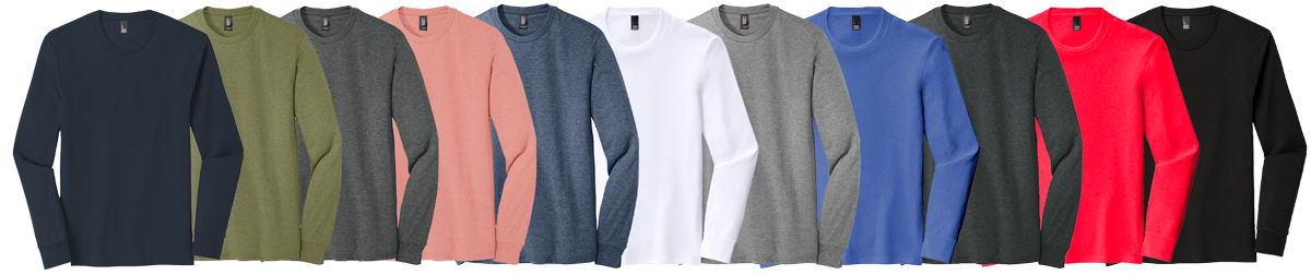 Custom Tri-Blend Long Sleeve T-Shirts