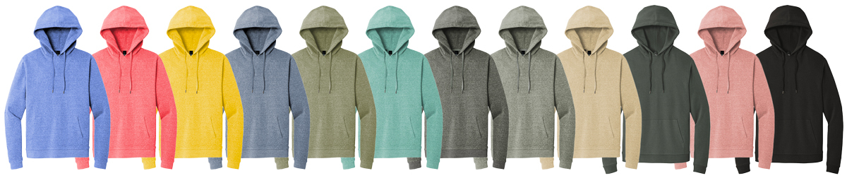 District Tri-Blend Custom Hoodie Colors
