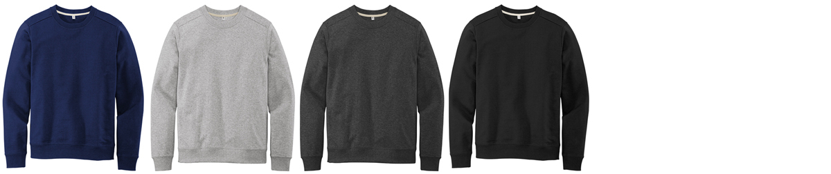 District Re-Fleece Custom Crew Sweatshirt Colors