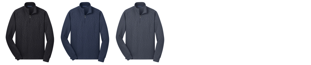 Custom Port Authority Slub Fleece 1/4 Zip Pullover Colors