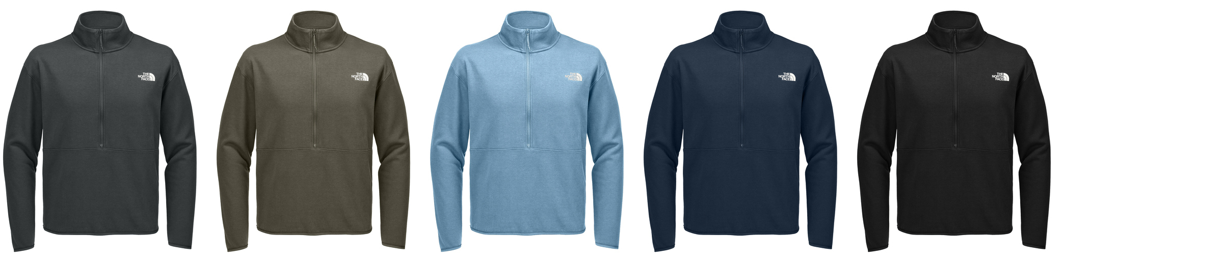 The North Face Double Knit 1/2 Zip Custom Fleece Pullover Colors