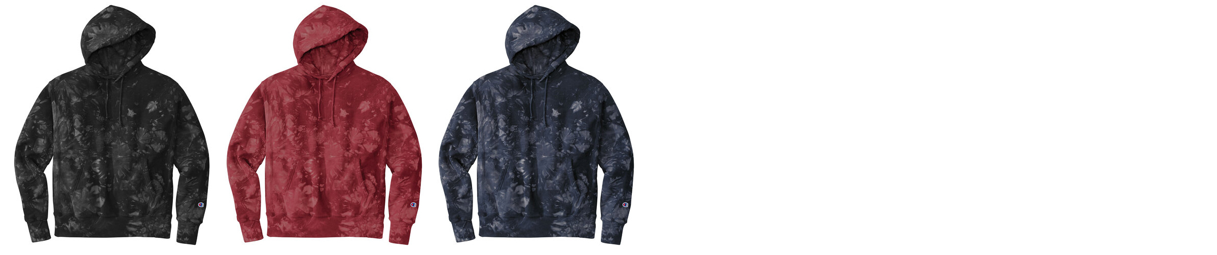 Champion Reverse Weave Tie-Dye Hooded Sweatshirt Colors