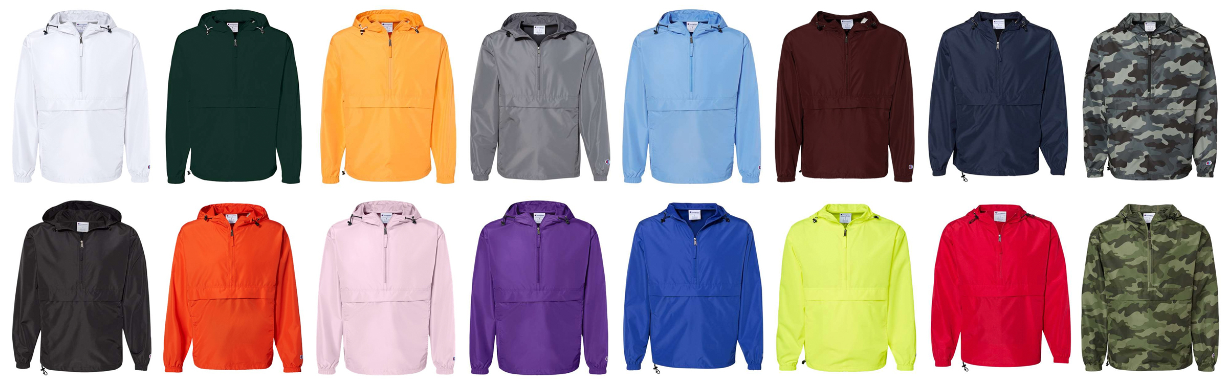 Champion 1/4 Zip Pullover Custom Warm-Up Jacket Colors