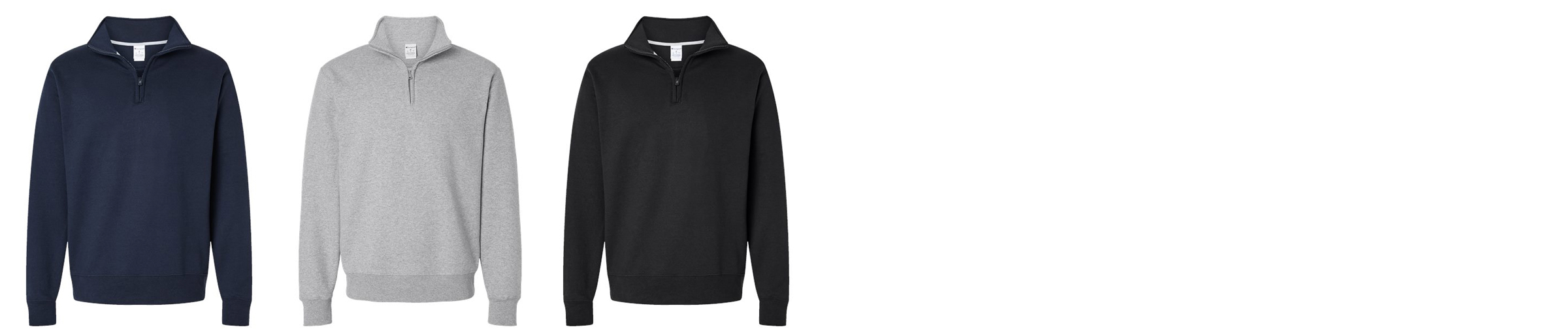 Champion Powerblend Custom 1/4 Zip Sweatshirt Colors