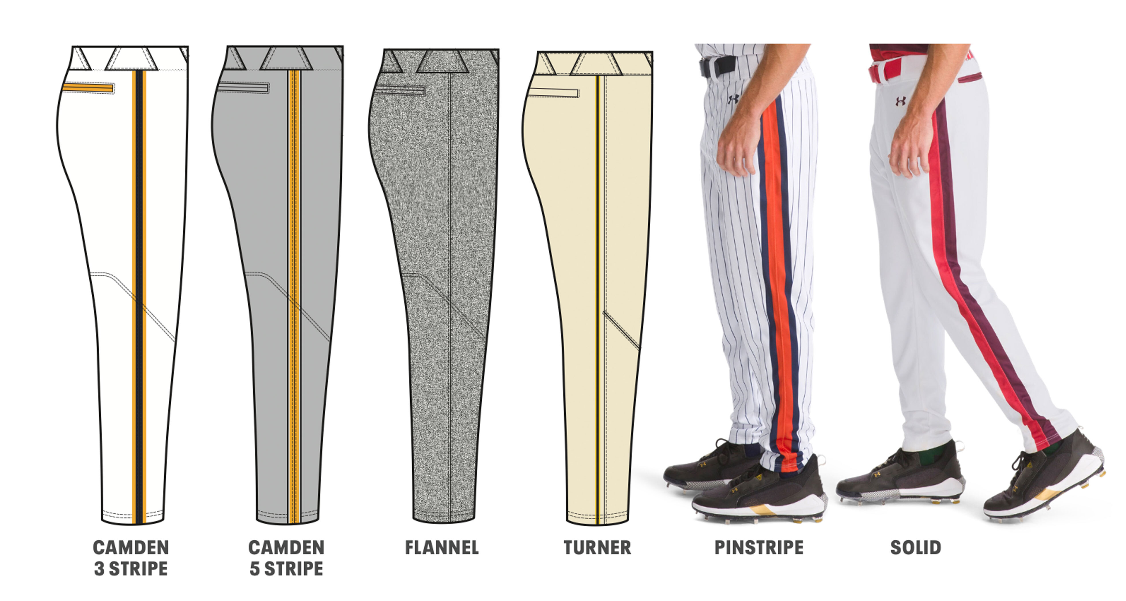 Under Armour Custom Baseball Pant Design Ideas