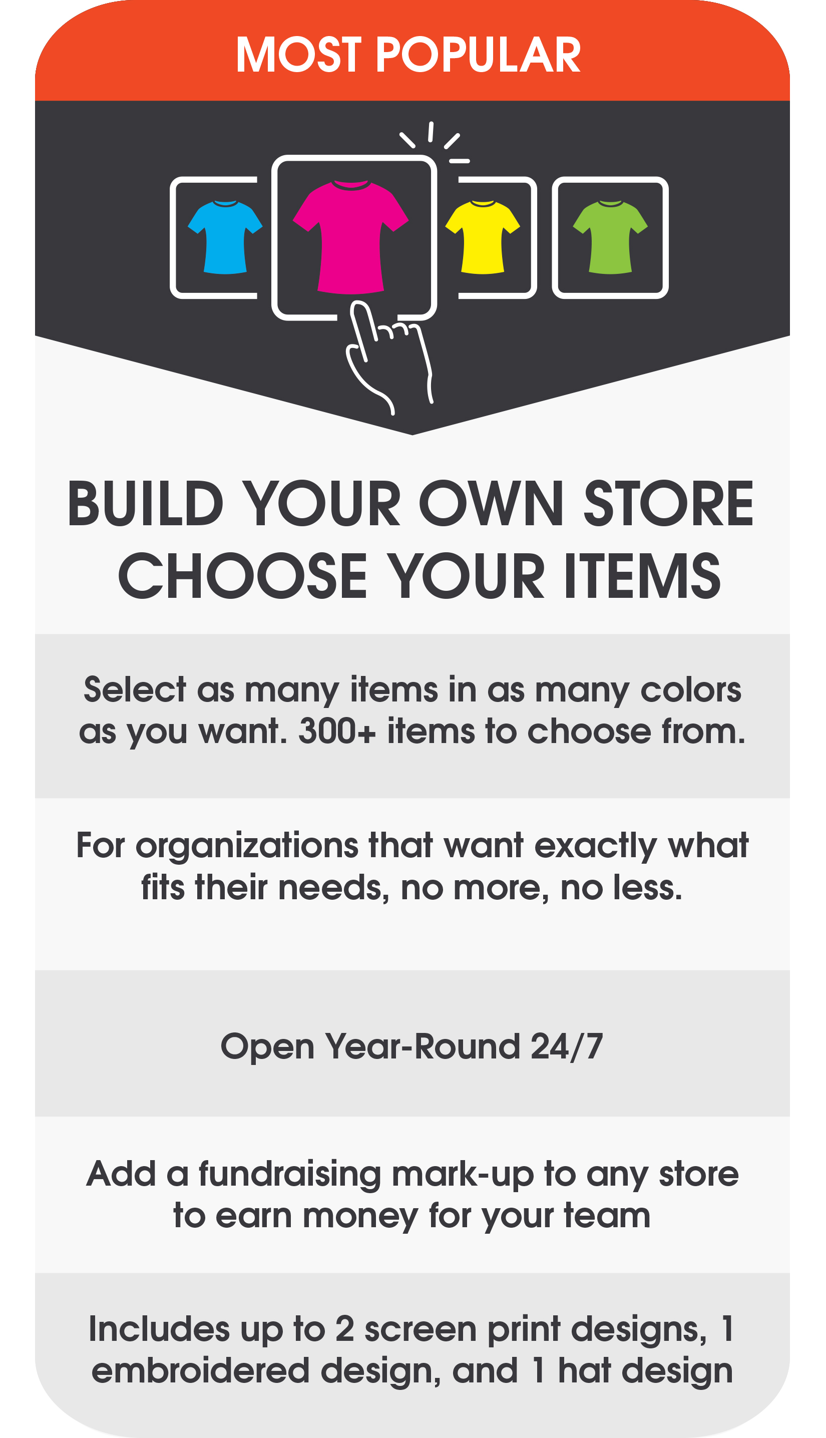 Choose your own Online Team Store