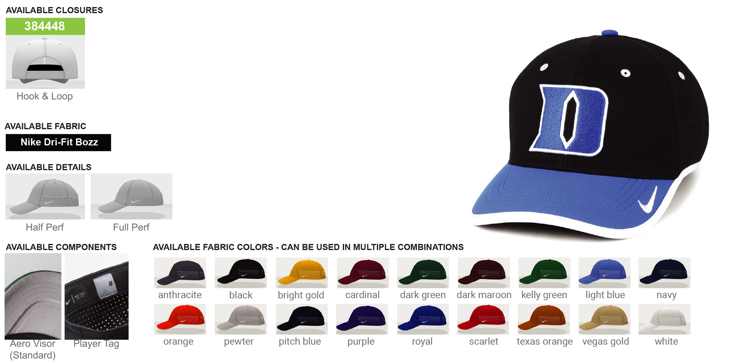 nike vertical hat