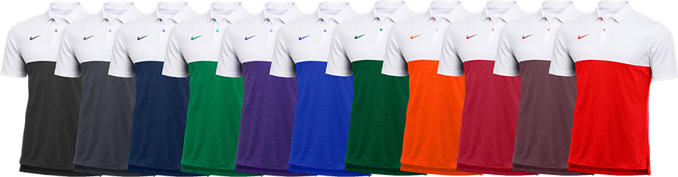 nike color block polo