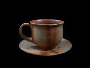 Tokeido Coffee Cup and Saucer Set Hidasugi (Cedar Tree) No. 6