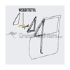 Front Left Hand Side Vent Window Glass Frame Weather Stripping - OEM Toyota - Fits 7x Series (WS681767XL)