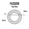 Inner Axle Seal - Front - Fits 1/1990 - 1/1998 80/81 Series & LX4508x Series (FA35010)