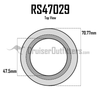 Rear Axle Seal - Japanese - Fits 1969 - 8/1973 FJ40/55 (Semi-Float Axle - One Required per Side) (RS47029)