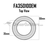 Inner Axle Seal - OEM Toyota - Fits 1/1990 - 1/1998 8x/450 Applications (FA35010OEM)