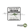 Cruiser Outfitters "Jeeps are Shit!" Vintage Sticker (COSTICKERVINTAGE)