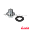 Oil Pan Drain Plug With Fiber Washer Gasket - Fits 8/1987-1/1998 FJ62/FJ80/FZJ80 3F/3FE/1FZ/1HD Applications (OP12012)