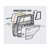 Rear Door Glass Run Channel Weather Stripping - Fits 6x Series Land Cruiser Applications (WS681426XRAFT)