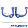 SuperPro Fixed Offset Upper Control Arms- LH & RH Pair - 2.5-3.5° Caster/1.5° Camber - Fits 2002-2023 GX/FJ Cruiser/4Runner Applications (SUSTRC6480) 