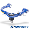 SuperPro Fixed Offset Upper Control Arms- LH & RH Pair - 2.5-3.5° Caster/1.5° Camber - Fits 2002-2023 GX/FJ Cruiser/4Runner Applications (SUSTRC6480) 