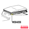 Hardtop Corner Weather Stripping - Fits Early-06/1980 4x Series Land Cruiser Applications (WS64836)