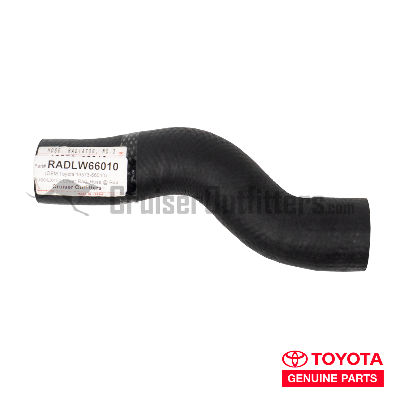 Lower Radiator Hose - Fits FZJ80/LX450 at Radiator Applications(RADLW66010)